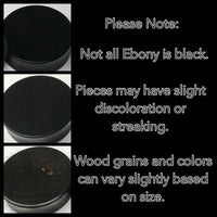 Ebony Black Gem Medium Round Plugs