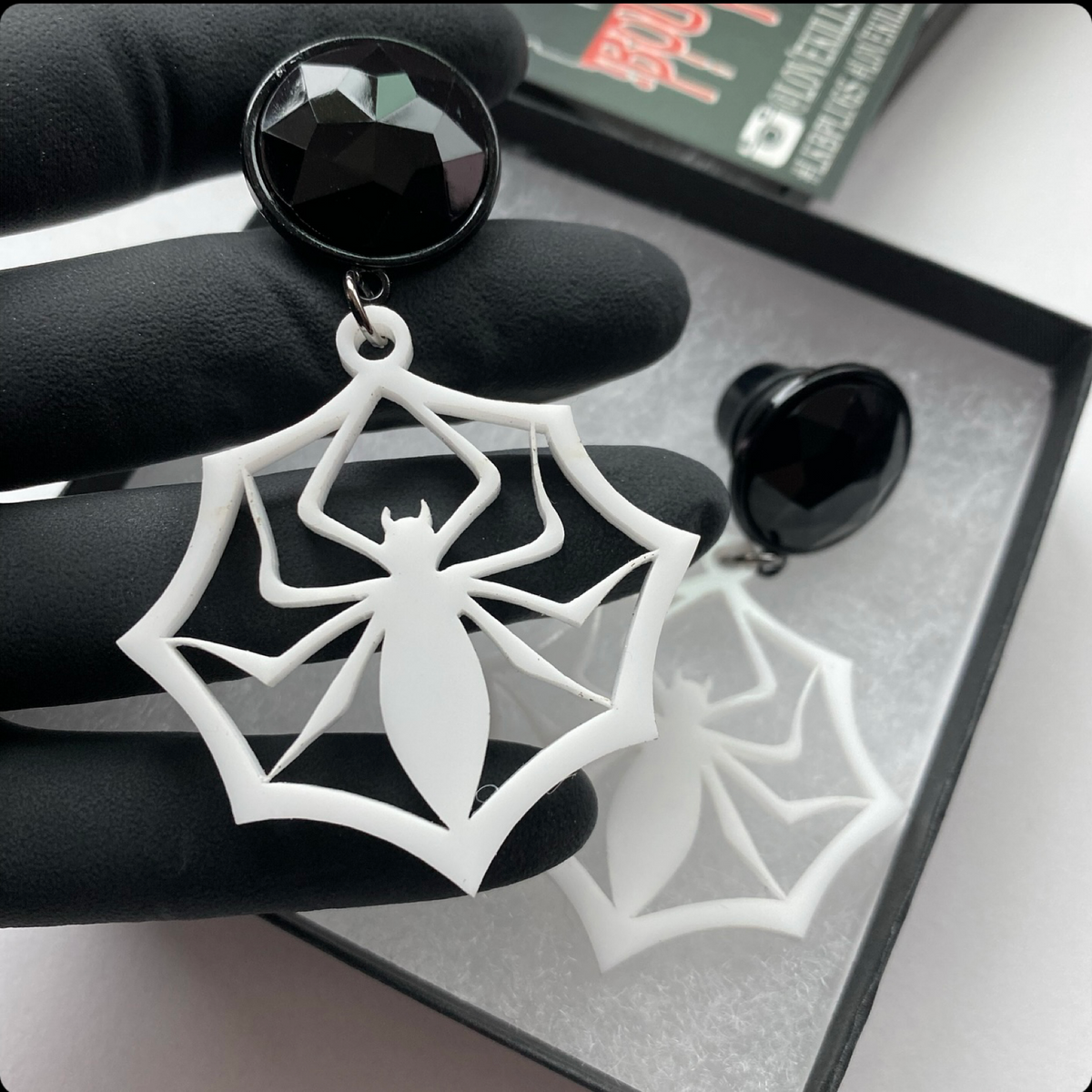 Spider Snowflake Dangle Plugs