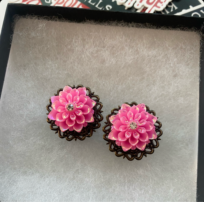 Pink Lotus Bronze Plugs