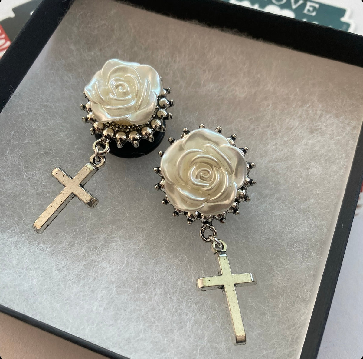 Heavenly Cross Dangle Plugs