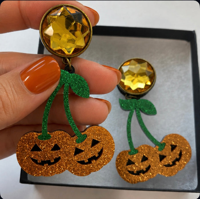 Pumpkins Cherry Dangle Plugs