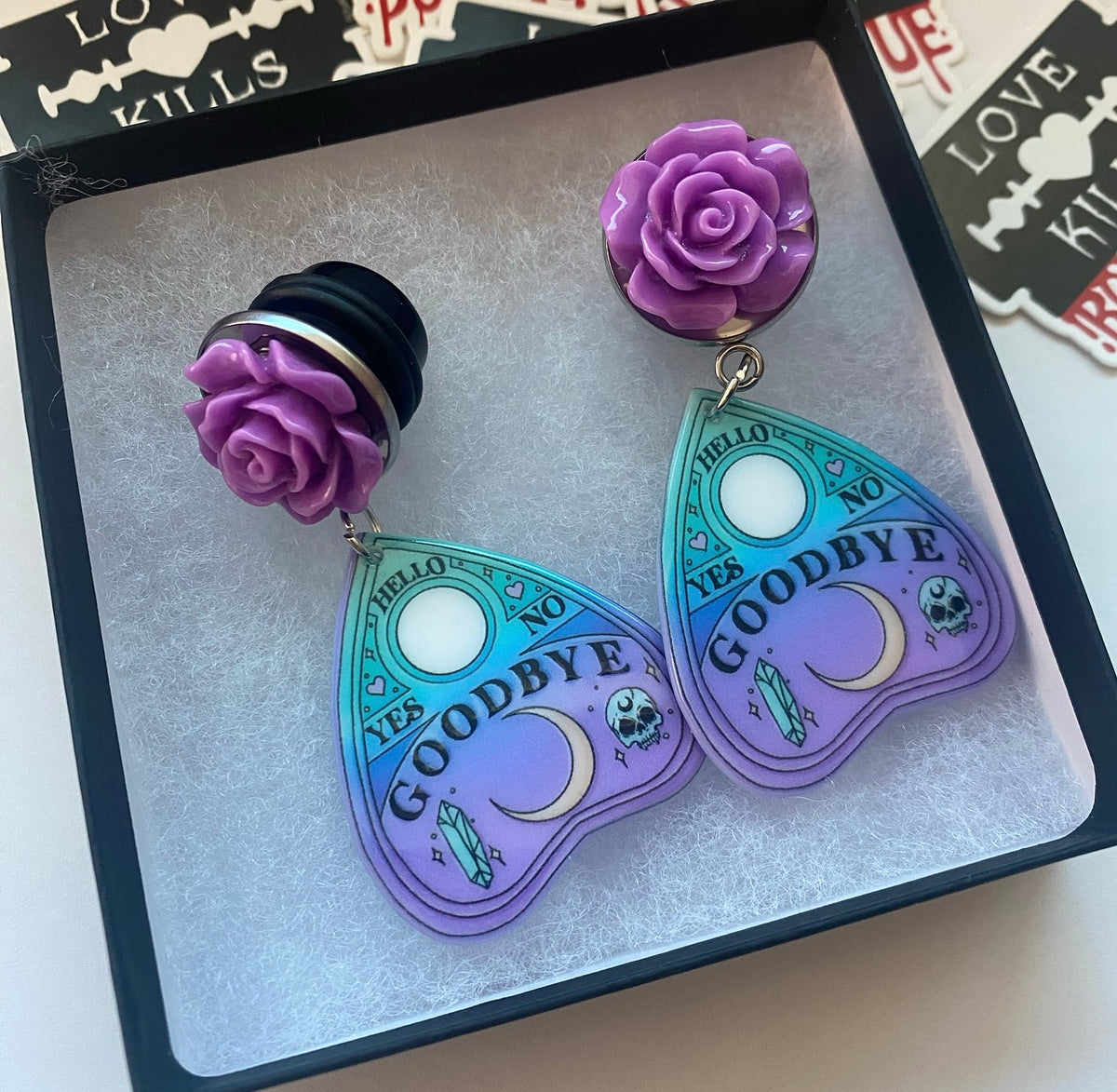 Quija Planchette Dangle Plugs