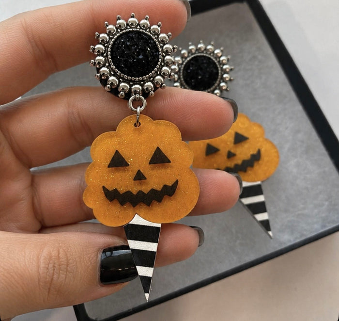 Halloween Cotton candy Dangle Plugs