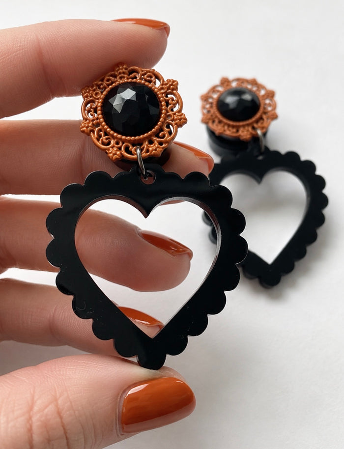 Halloween Sweetheart Dangle Plugs
