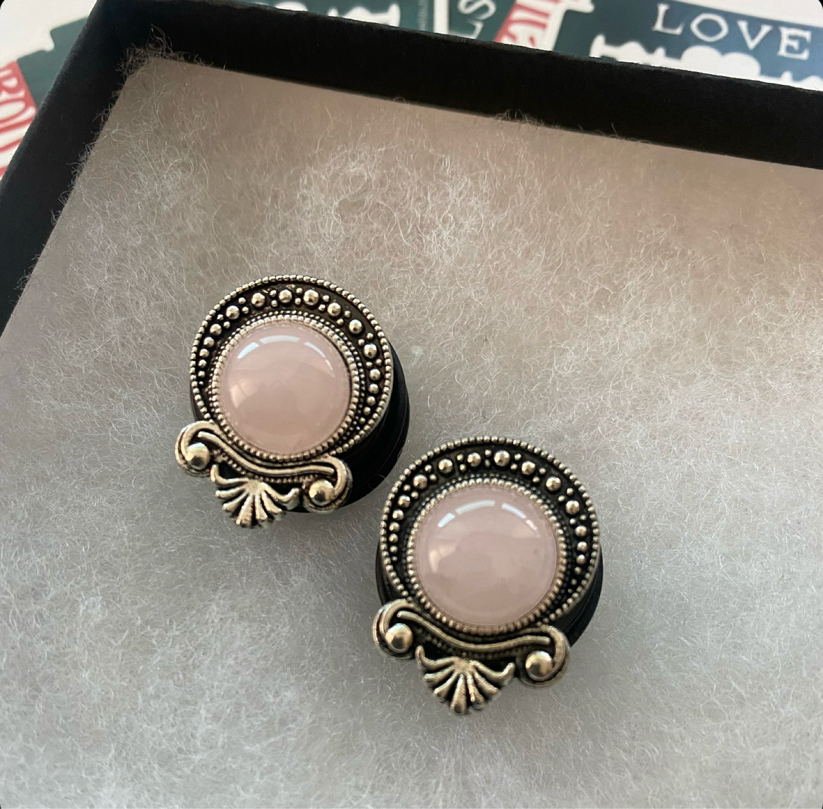 Gypsy Rose Quartz Stone Plugs