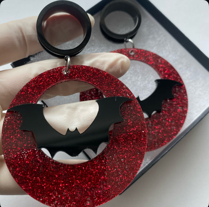 Bat attack hoops dangle plug tunnels