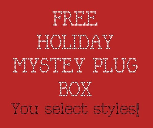 FREE Holiday Mystery Plugs Box With purchase. Discover our stunning and unique handmade jewelry collection for stretched lobes, featuring a wide range of plugs, gauges, and body jewelry specifically designed for stretched lobes.