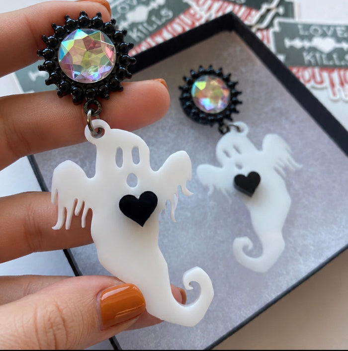 Black Like My Soul Ghost Dangle Plugs