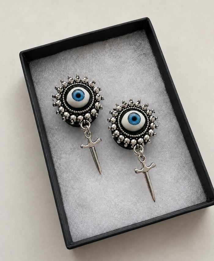 Evil Eye Dangle Plugs