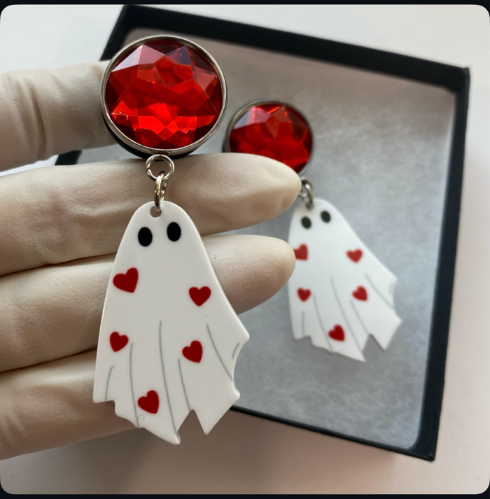 My Boo Ghost Dangle Plugs