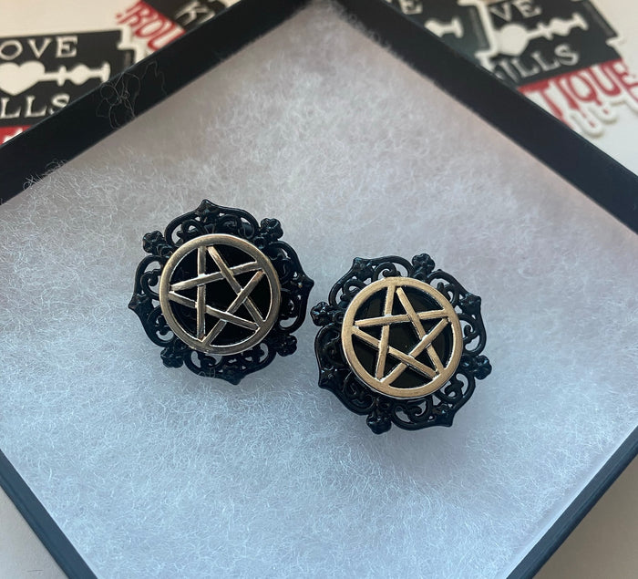 Black Pentacle Plugs
