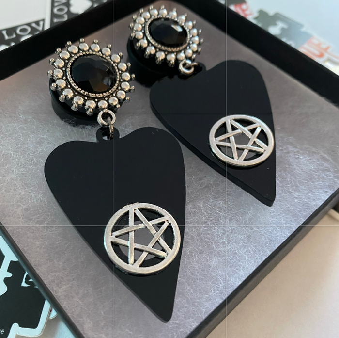 Pentacle Planchette  Dangle Plugs