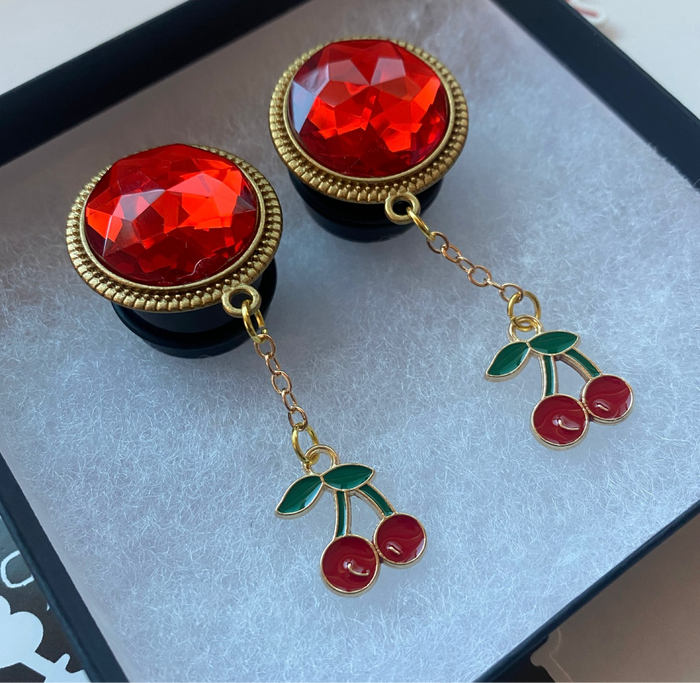 Cherries Dangle Plugs Gauges