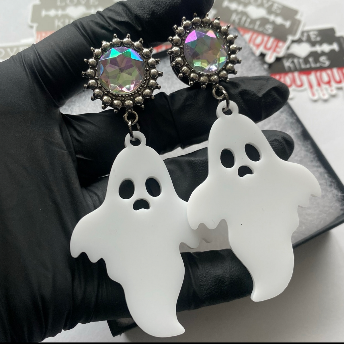 Boo! Ghost Dangle Plugs