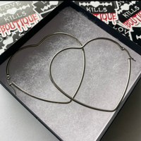Large Corazon Hoops