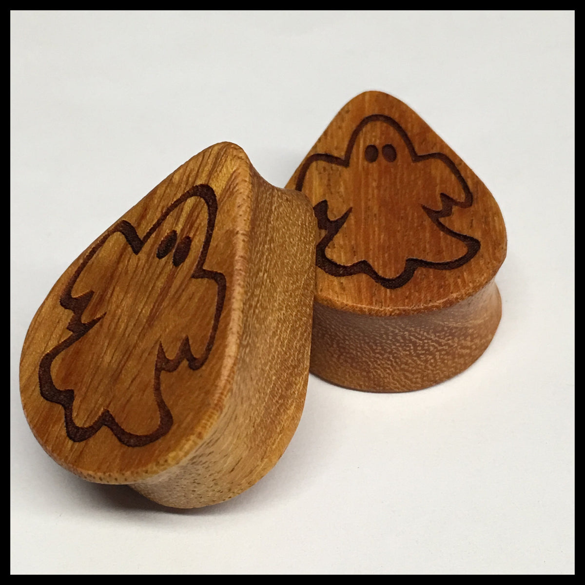 Osage Orange Ghost Teardrop Plugs