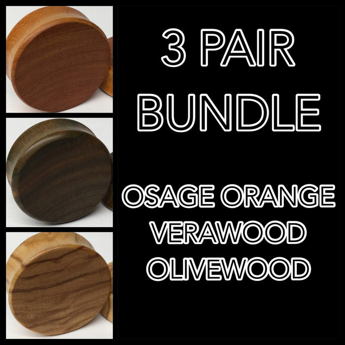 Osage Orange, Verawood, Olivewood Solid Bundle