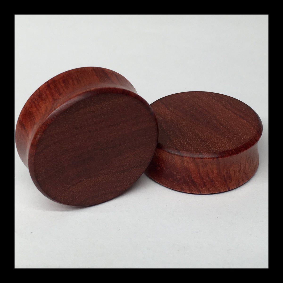 Bloodwood Solid Round Plugs