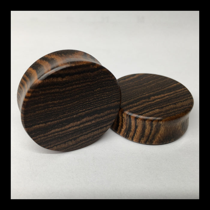 Bocote Solid Round Plugs