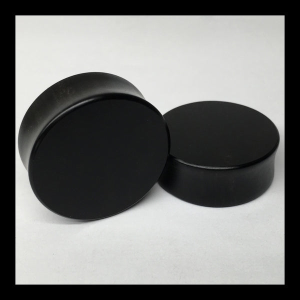 Ebony Solid Round Plugs