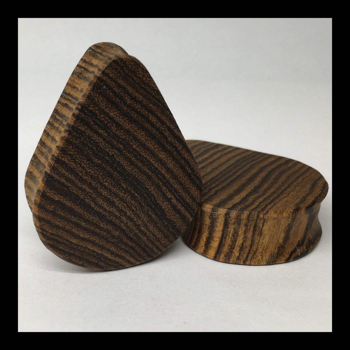 Bocote Solid Teardrop Plugs