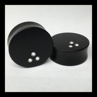 Ebony Mi Vida Loca Swarovski Round Plugs