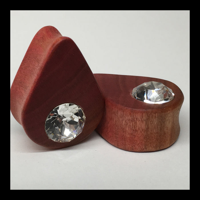 Pink Ivory Swarovski Teardrop