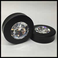 Ebony Large Swarovski Crystal Round Plugs