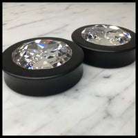 Ebony XL Swarovski Crystal Round Plugs