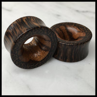 Black Palm Zebrawood Thick Wall Tunnel