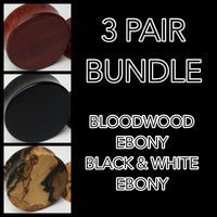 Bloodwood, Ebony, Black & White Ebony Solid Bundle