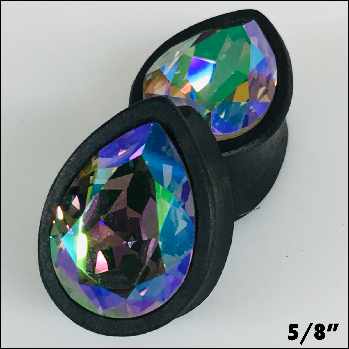 Ebony Swarovski Med Paradise Shine Teardrop