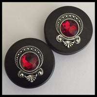 Ebony Gypsy Gem Round Plugs