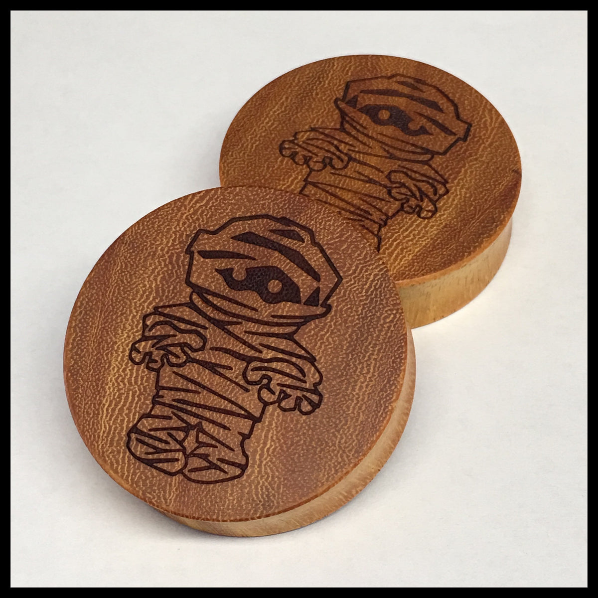 Osage Orange Mummy Round Plugs