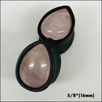 Ebony Stone Medium Rose Quartz Teardrop (LIMITIED EDITION)