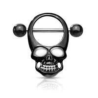 Skull 316L Surgical Steel Nipple Clicker