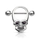 Skull 316L Surgical Steel Nipple Clicker