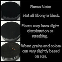 Ebony Olivewood Swarovski Crystal Round Plugs