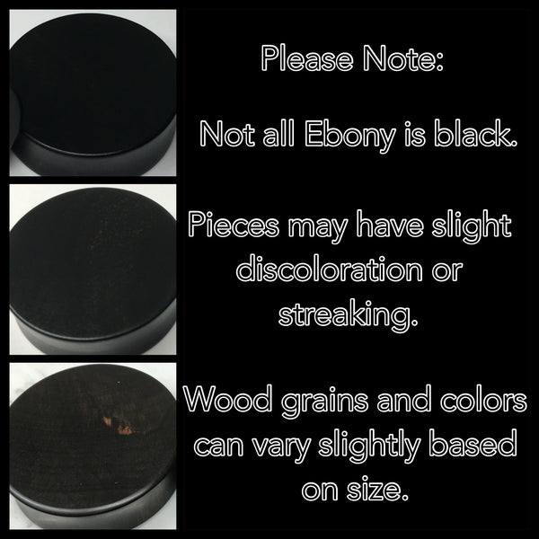Ebony Black Gem Small Round Plugs