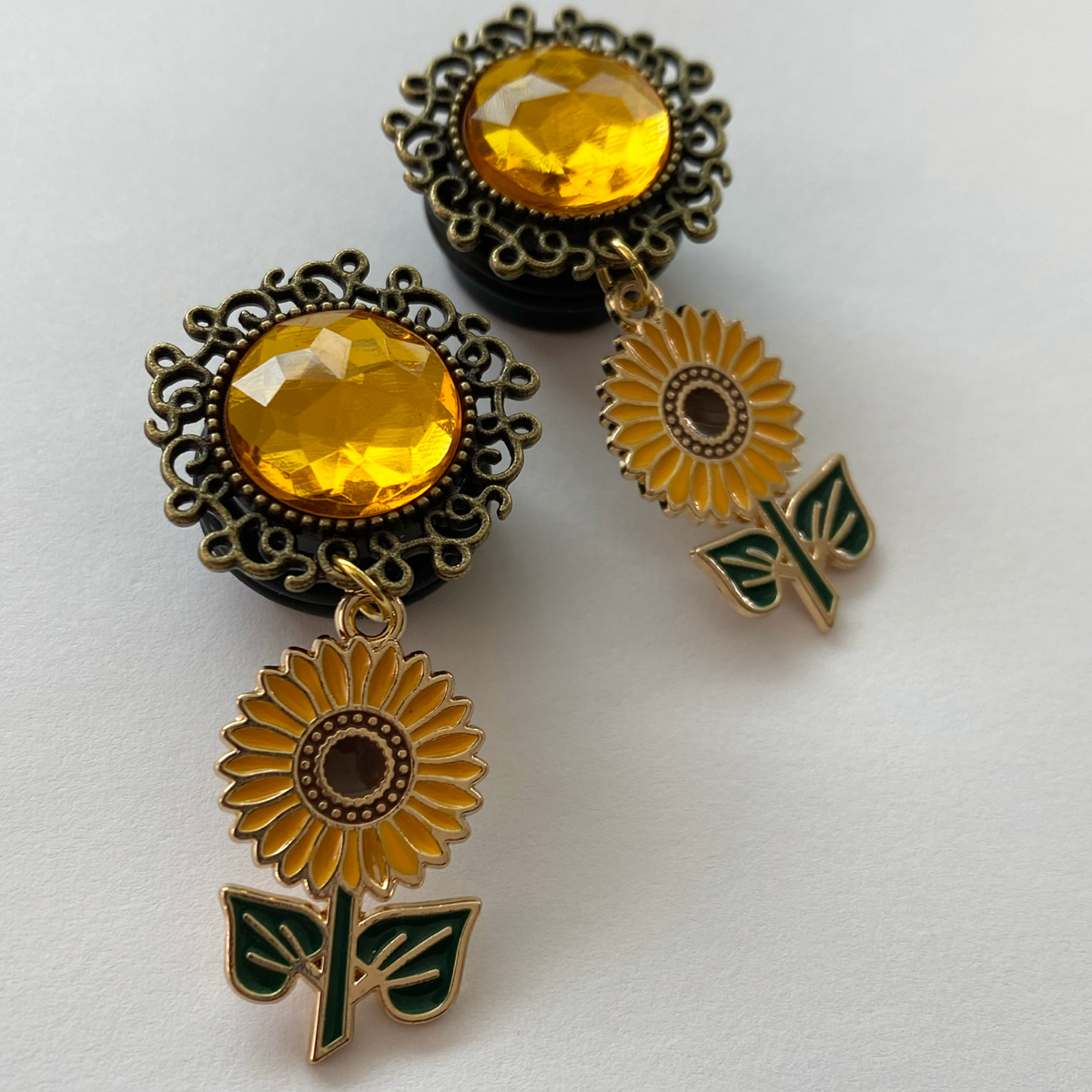 Sunflowers Dangle Plugs