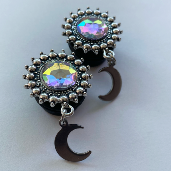 Crescent Moon Dangle Plugs