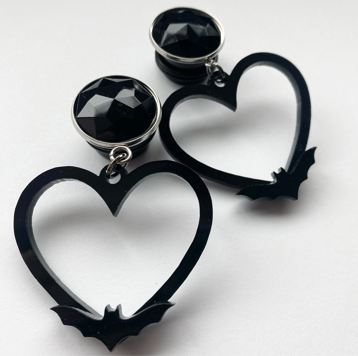 Bat Hearts Dangle Plugs