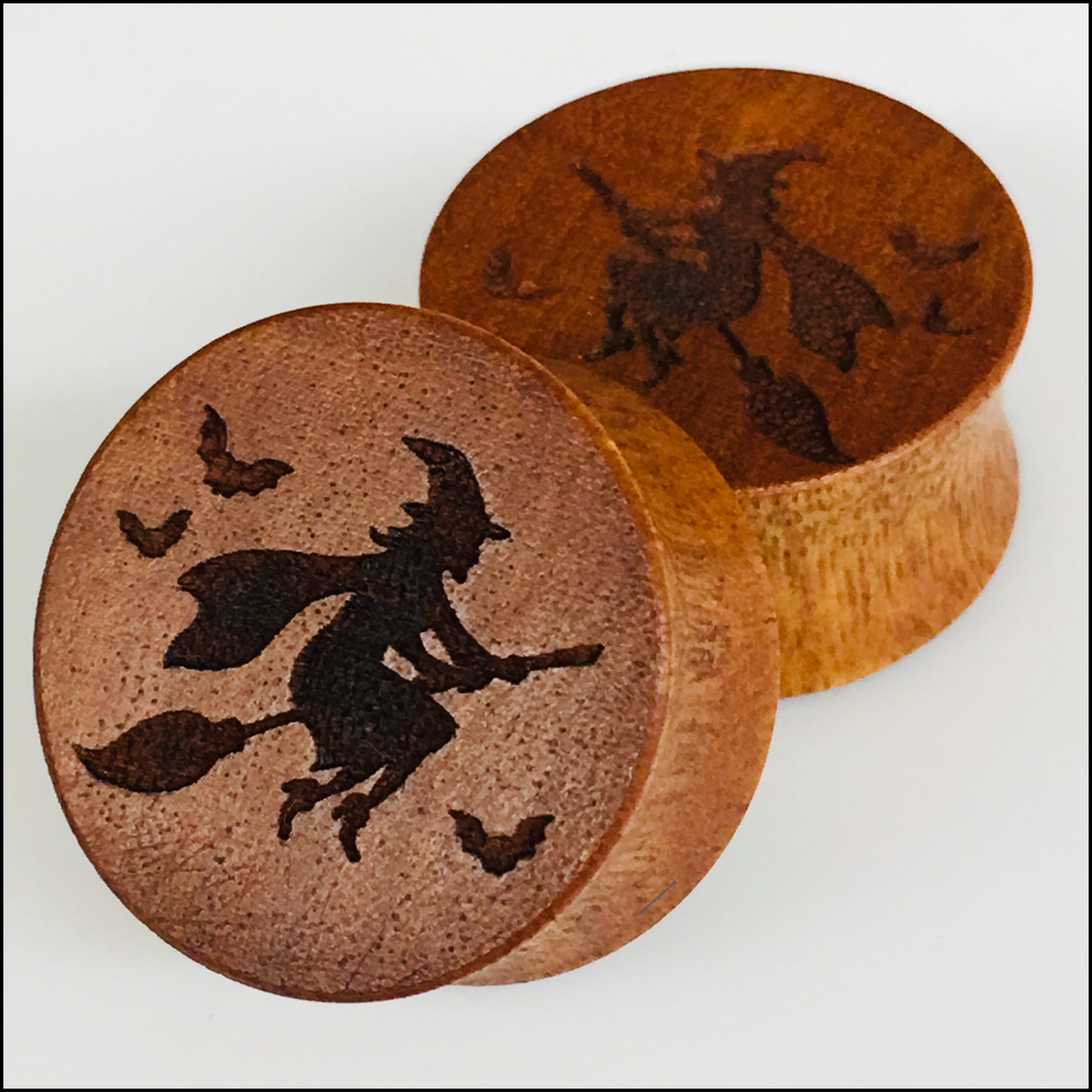 Osage Orange Witch Solid Round Plugs