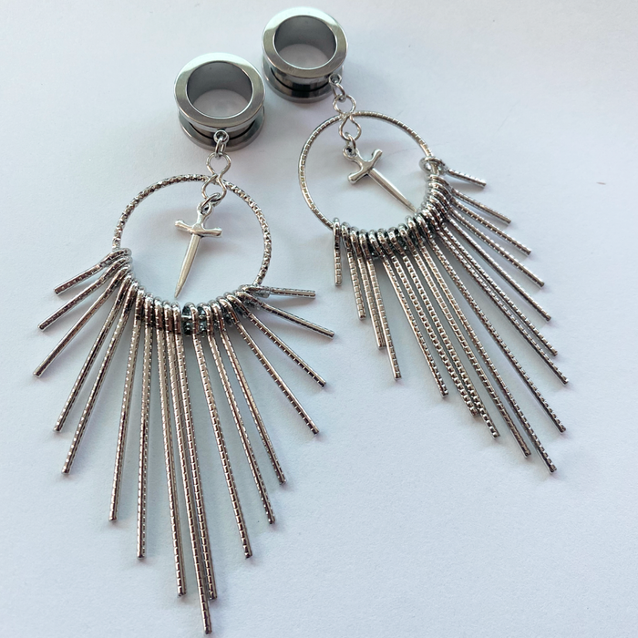 DAGGERS- Tunnel Dangle Plugs - 1 OF A KIND