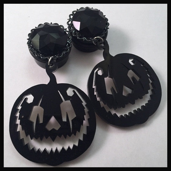 Jack O Lantern Dangle Plugs