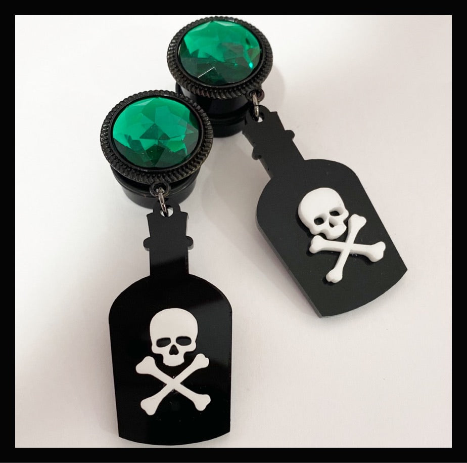 Poison Bottle Dangle Plugs