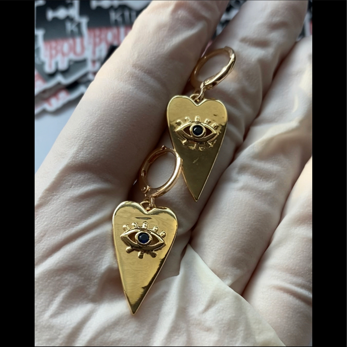 Evil Eye Huggies’ Hoops