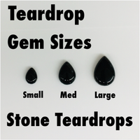 Ebony Stone Medium Jade Teardrop (LIMITIED EDITION)