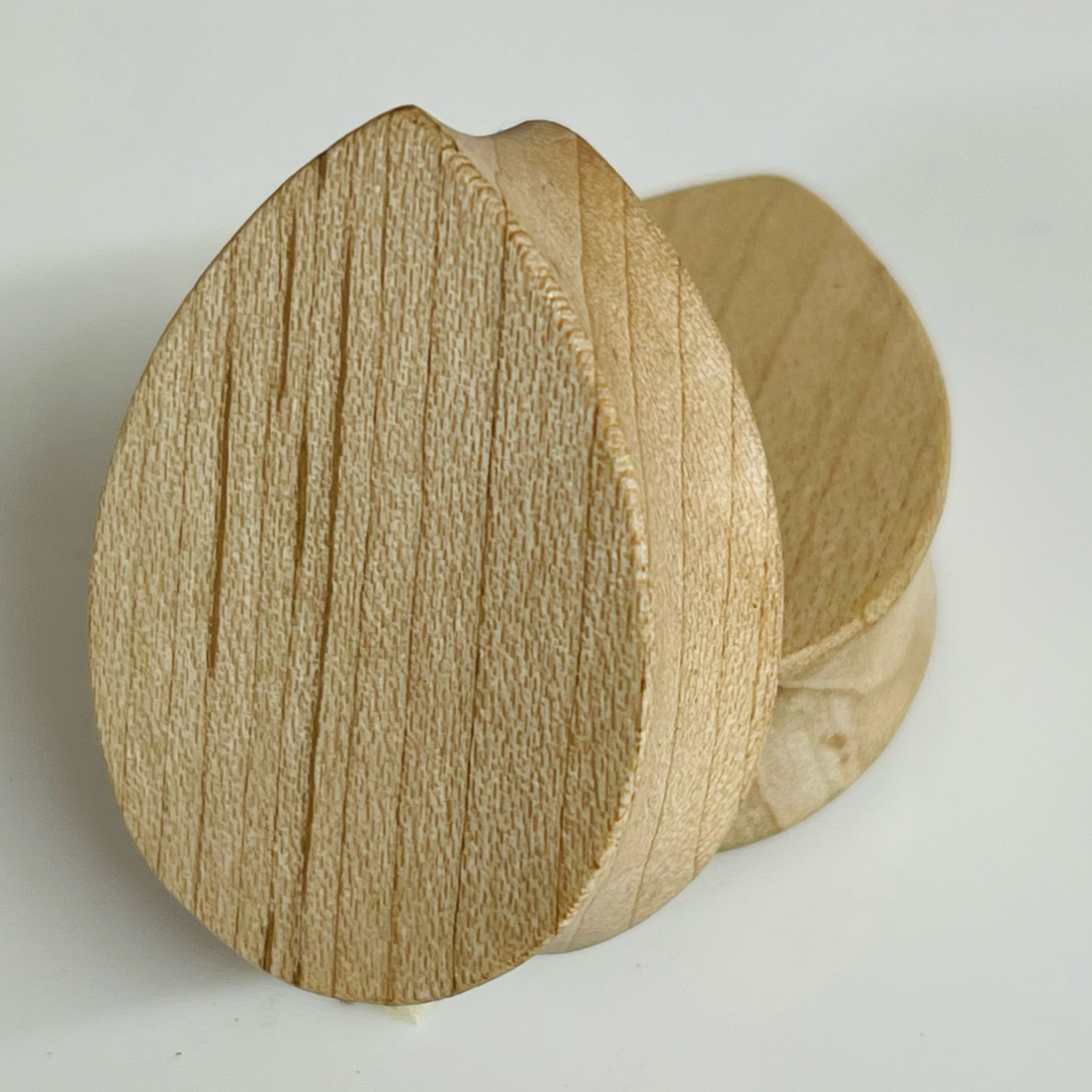 Maple Teardrop Plugs