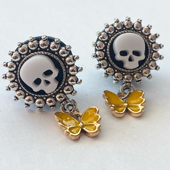 Skull Butterfly Dangle Plugs